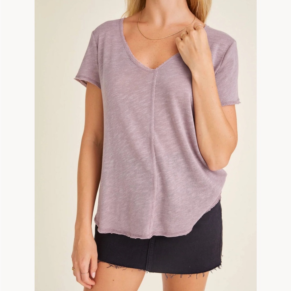 Project Social Women T-Shirt Size Medium Relaxed Fit Classic V-neck short sleeve